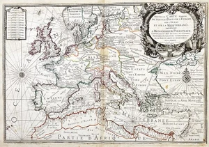 Europa Europa sea chart mapa mapa mapa Jaillot Berey 1720 - Imagen 1 de 1