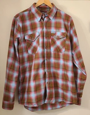 Dixxon Flannel Company Shirt Mens Medium Red Black Plaid Club Tattoo Long Sleeve - Image 1 of 4