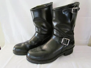 Botas de Ingeniero Red Wing 2268 Puntera de Acero Motocicleta Cuero Cromo Negro Para Hombres 10 D - Imagen 1 de 20
