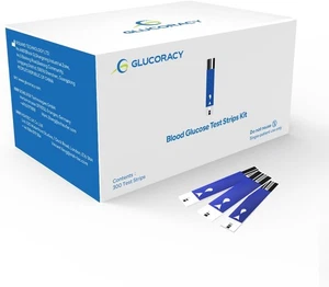 Tiras reactivas de glucosa en sangre Glucoracy G-425-2/G-425, 300 tiras reactivas de sangre para diabéticos - Imagen 1 de 7