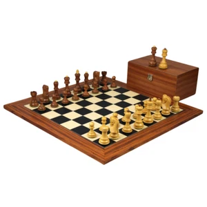 Palisander Schachspiel 20 Zoll mit gewichteten Sheesham Zagreb Staunton Schachfiguren - Bild 1 von 10