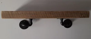   Rustic Farmhouse Wood Wall Shelf Decor - Wall Shelf - Industrial Pipe - Picture 1 of 1