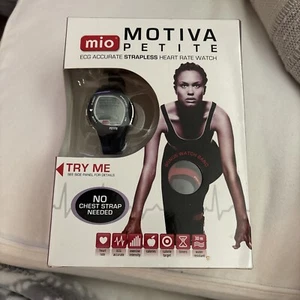 New MIO Motiva Petite Heart Rate Calorie Monitor Watch w/Extra Red Band New - Picture 1 of 4