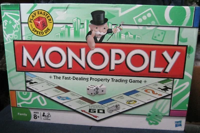 Monopoly The Fast Dealing Property Trading Game 2008 Hasbro Parker Brothers NIB - Image 1 of 4