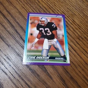1990 Score Eddie Anderson novato Los Angeles Raiders #169 - Imagen 1 de 2