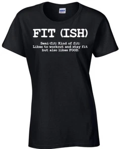 Fitish - Ajuste (ish) Semi-ajuste tipo de ajuste a alguien le gusta la comida damas Camiseta 086 - Imagen 1 de 49