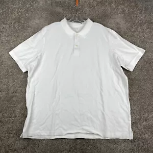 Camisa Polo Lands' End Calce Tradicional Para Hombre 2XL XXL Manga Corta Blanca Informal - Imagen 1 de 7