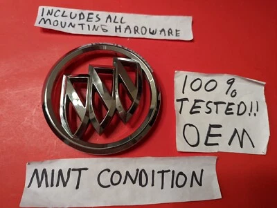 ✅OE 2008 09 10 11 2012 BUICK ENCLAVE PARRILLA CROMADA EMBLEMA LOGOTIPO INSIGNIA ¡COMO NUEVO! Foto 1 de 4