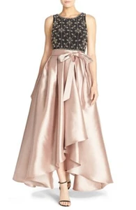 Xscape Beaded Mixed Media Ballgown (Size 6) - Picture 1 of 5