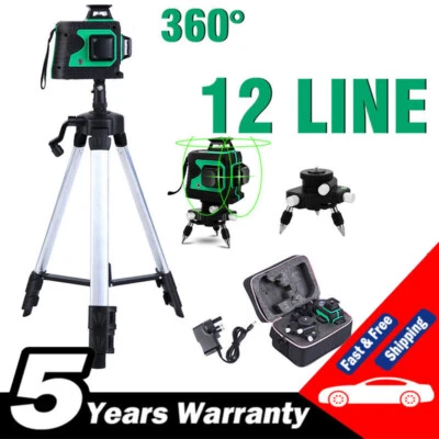 Laser Level 12 Lines 3D Level Self-Leveling 360 Horizontal And Vertical Cross
