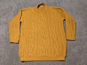 Vintage Bonner Of Ireland Sweater Mens Medium Wool Fishermens Cable Knit Ireland - Picture 1 of 11