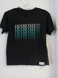 Diamond  Supply Co Kids Boys Black T Shirt Size M - Picture 1 of 3