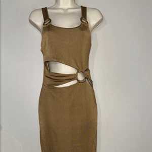 Forever 21 Tan Dress with Cut-Out Design - Picture 1 of 11