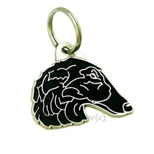 Dog name ID Tag Borzoi, Personalized, Engraved, Handmade, Charm - Picture 1 of 12