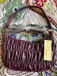 Borsa a tracolla piccola viola nuova con etichette Collection 18 melanzane - Foto 1 di 12