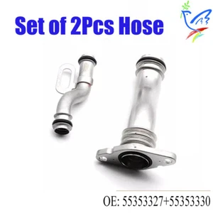2Pcs Oil Cooler Coolant Pipe for 2008-2016 Chevrolet 1.8 Cruze 55353330 55353327 - Picture 1 of 5