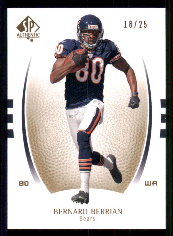 2007 SP Authentic Gold #7 Bernard Berrian /25 - Image 1 of 2