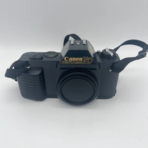 Canon T50 SLR Camera Body Manual Focus FD Lens Mount - Battery Door Needs Repair - Picture 1 of 12