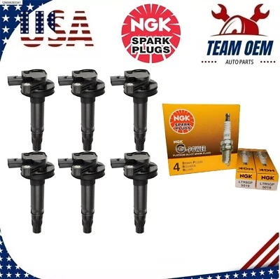 6X Bobina de encendido + 6 bujías NGK para Ford Mustang V6 2011 12 13 14 15 16 3,7 L Foto 1 de 4