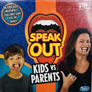 Speak Out Game Fun Family Challenge Kids vs Parents Up to 10 Players Hasbro New - Picture 1 of 8