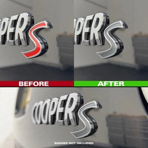 MINI F-Serie Cooper S Heck Akzent Aufkleber / Sticker - Silber F54 F55 F56 F57 F60 - Bild 1 von 1