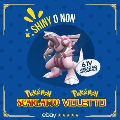 Palkia Shiny o Non ✨ 6 IV Competitivo Custom Pokémon Scarlatto Violetto 🟠🟣 - Immagine 1 di 4