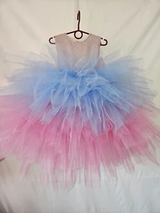 New Birthday Party Flower Fairy Princess Baby Girls Dress Wedding Kids Clothes - Picture 1 of 5