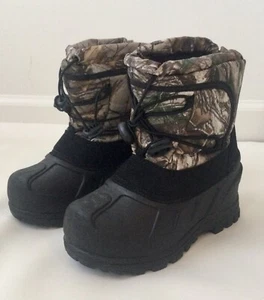 Itasca Boys Camouflage Kids Snow Rain Boots Sz 13 - Picture 1 of 9