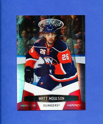 2010 PANINI CERTIFIED HOCKEY MATT MOULSON islanders mirror red /250  - Image 1 of 2