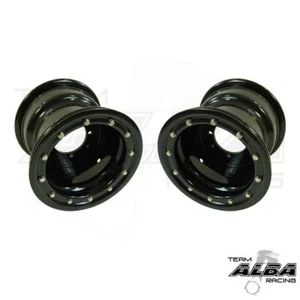 TRX 350EX 250EX Rear Wheels Beadlock 10x8 3+5 4/110 Alba Racing BB - Picture 1 of 3
