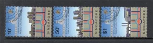 SINGAPUR FINE USED 1988 SG579-581 25TH ANV OF PUBLIC UTILITIES BOARD - Bild 1 von 1