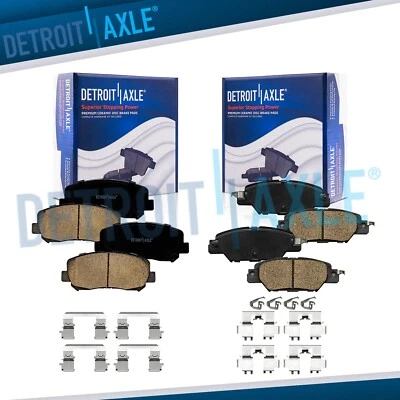 4pc Front Rear Ceramic Brake Pads w/ Hardware for 2016-2024 Mazda CX-5 2.0L 2.5L - Image 1 of 4