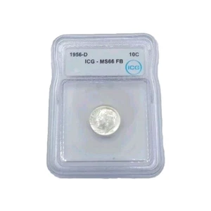 1956-D Roosevelt Dime ICG-MS66FB - Picture 1 of 4