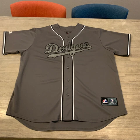 Rare Limited Dark Gray MLB Baseball LA Dodgers MATT KEMP #27 Jersey 2XL Majestic Cover