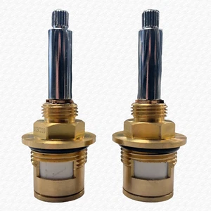 3/4" Bath Tap DISC210 Ceramic Disc Tap Cartridge Valves 20 Teeth x 7.6mm PAIR - Picture 1 of 5