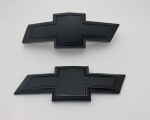 2016-2024 Chevrolet Camaro Front Grille & Rear Back Bowtie Blackout Emblem Set - Picture 1 of 2