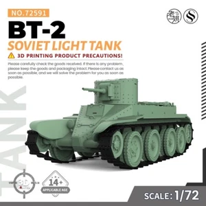 SSMODEL SS72591 1/72  25mm Military Model Kit Soviet BT-2 Light Tank - Picture 1 of 5