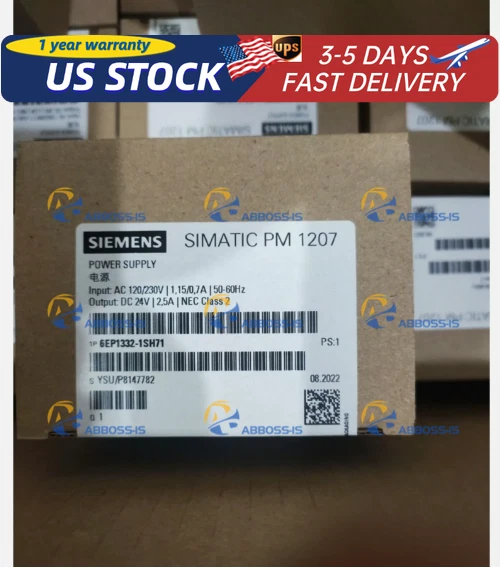 New Siemens 6EP1332-1SH71 SIMATIC S7-1200 PM1207 Power Supply 6EP1 332-1SH71 - Image 1 of 1