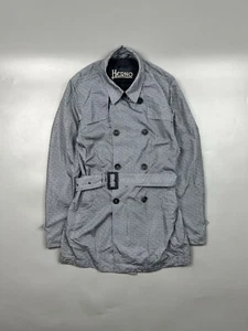 Men’s Herno Patterned Nylon Trench Coat Size IT 46 (Y0720) - Picture 1 of 14