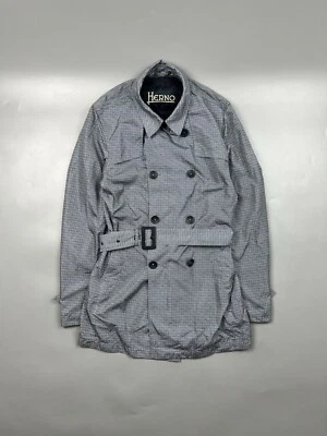 Men’s Herno Patterned Nylon Trench Coat Size IT 46 (Y0720) - Image 1 of 4