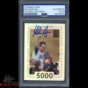 Nolan Ryan signed 2002 Topps Trading Card PSA DNA Slab Baseball HOF Auto C4032 - Picture 1 of 1