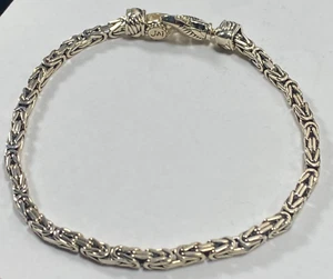 PULSERA BIZANTINA JAI “HARDY” PLATA DE LEY 925 PESO 14,9 GRAMOS - Imagen 1 de 9