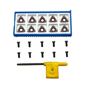 TGF32R100 GR770 Shallow grooving carbide inserts+10pc M3.5*10 screw + T15 Wrench - Picture 1 of 9