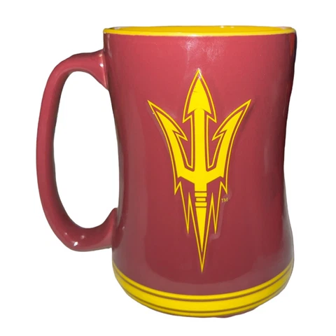 Arizona State Sun Devils Coffee Mug - 14oz Sculpted [NEW] NCAA Tea Microwave Cup Cover