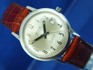 Orano Automatic Watch 1970s NOS Vintage Swiss ETA 2783 Awesome NEW OLD STOCK - Picture 1 of 12