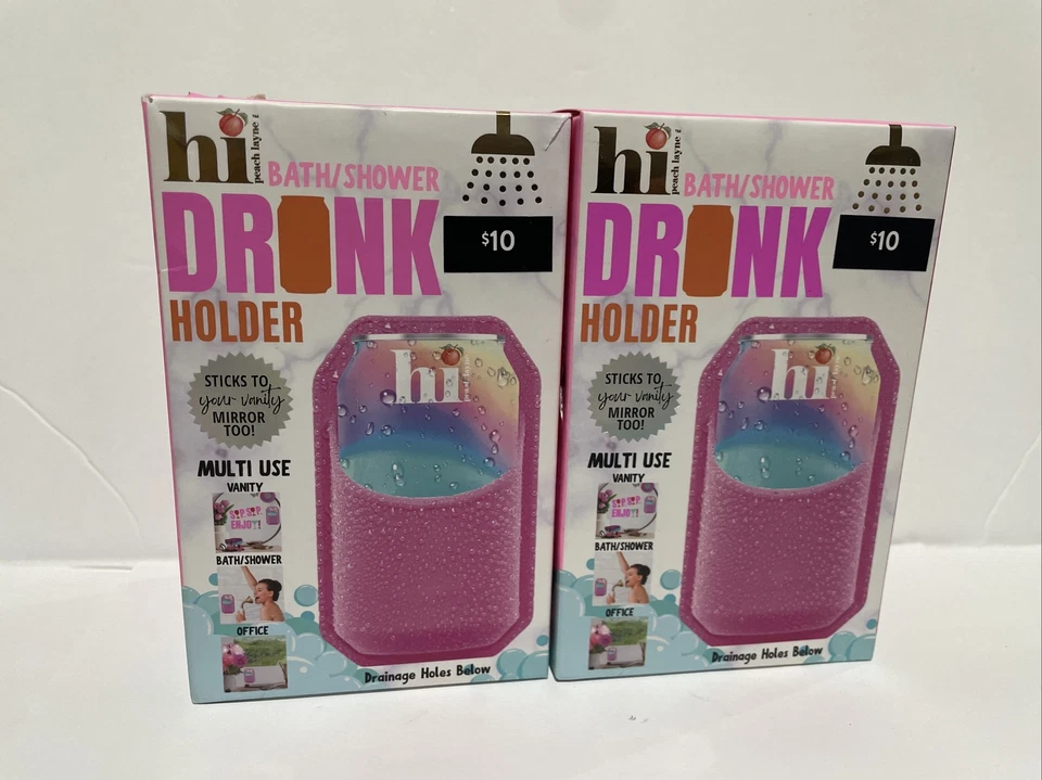 Hi Peach Layne HPL757217 Bath and Shower Drink Holder Pink