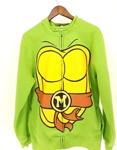 2014 Nickelodeon Lime TMNT Teenage Mutant Ninja Turtles Hoodie - Youth Size XL - Picture 1 of 12