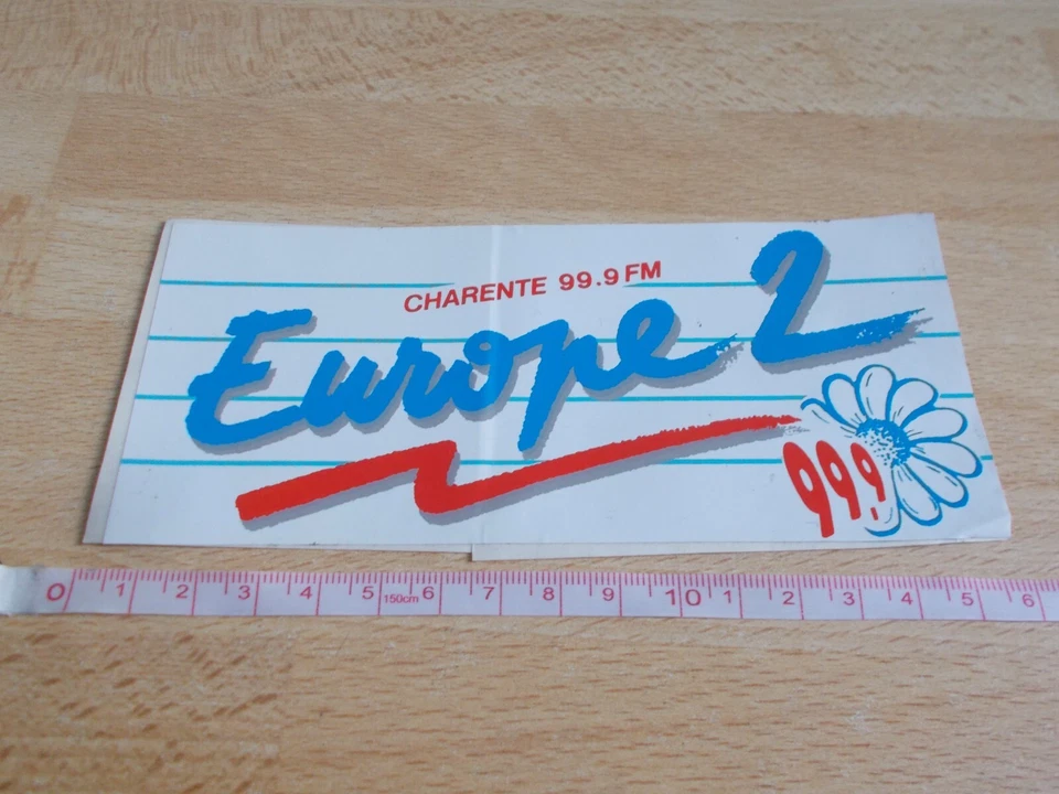 Aufkleber Radio EUROPA 2 - CHARENTE - Bild 1 von 1