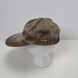 De colección BULA Esquí Largo Bill Correa Sombrero Gorra Correa Cuero Marrón Hecho en EE. UU. - Imagen 1 de 5