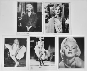 Fünf seltene Marilyn Monroe Filmfotos 1953-1960, 1978 s/w Silberhalogeniddrucke - Bild 1 von 6